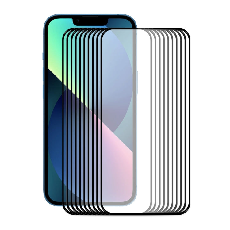 For iPhone 13 mini 10pcs ENKAY Hat-Prince Full Glue 0.26mm 9H 2.5D Tempered Glass Screen Protector Full Coverage Film - HoMEdemic™ 