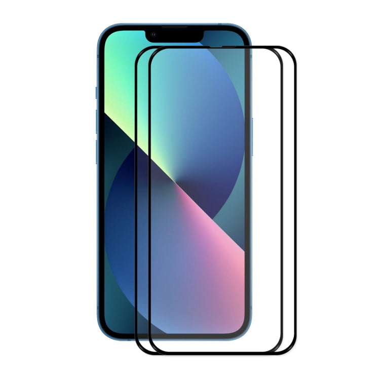For iPhone 13 mini 2pcs ENKAY Hat-Prince Full Glue 0.26mm 9H 2.5D Tempered Glass Screen Protector Full Coverage Film - HoMEdemic™ 