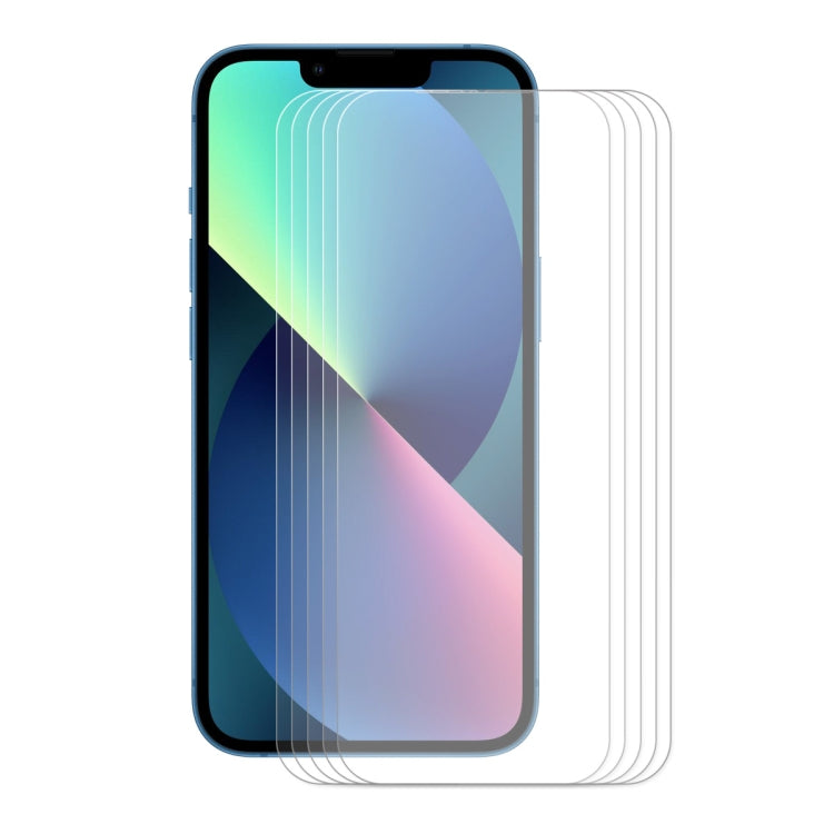 For iPhone 13 mini 5pcs ENKAY Hat-Prince 0.26mm 9H 2.5D Curved Edge Tempered Glass Screen Protector - HoMEdemic™ 