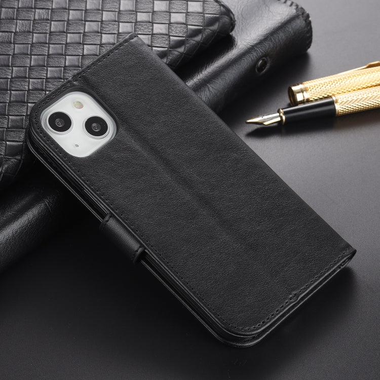For iPhone 13 mini AZNS Sheepskin Texture Horizontal Flip Leather Case with Holder & Card Slots & Wallet (Black) - HoMEdemic™ 