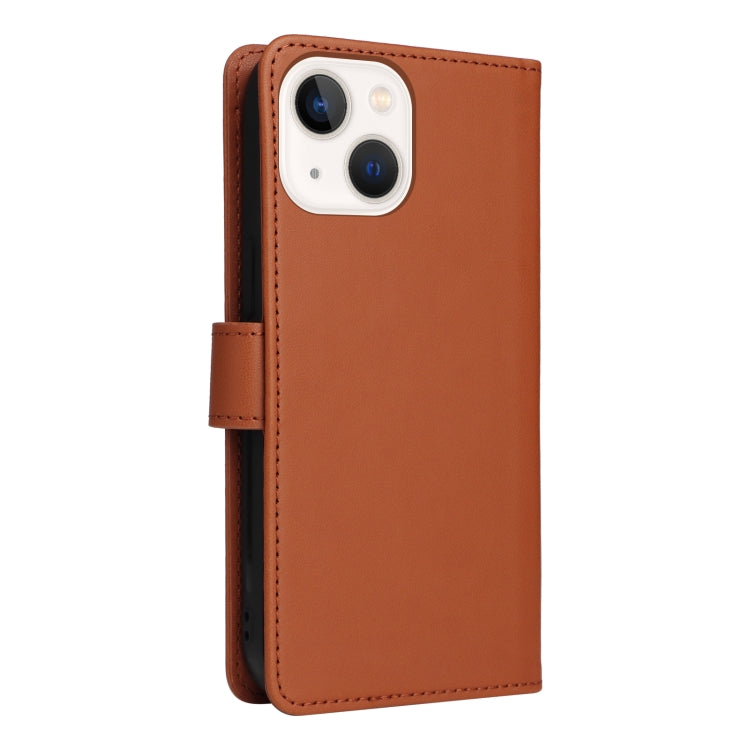 For iPhone 13 mini BETOPNICE BN-005 2 in 1 Detachable Imitate Genuine Leather Phone Case(Brown) - HoMEdemic™ 