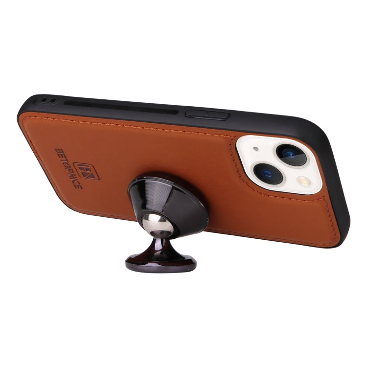 For iPhone 13 mini BETOPNICE BN-005 2 in 1 Detachable Imitate Genuine Leather Phone Case(Brown) - HoMEdemic™ 