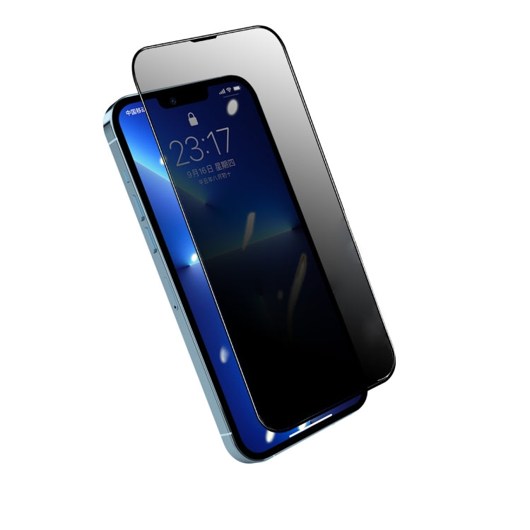 For iPhone 13 mini ENKAY Quick Stick Anti-peeping Tempered Glass Film - HoMEdemic™ 