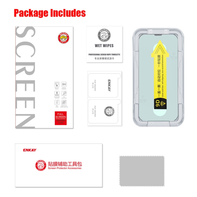 For iPhone 13 mini ENKAY Quick Stick Eye-protection Tempered Glass Film - HoMEdemic™ 