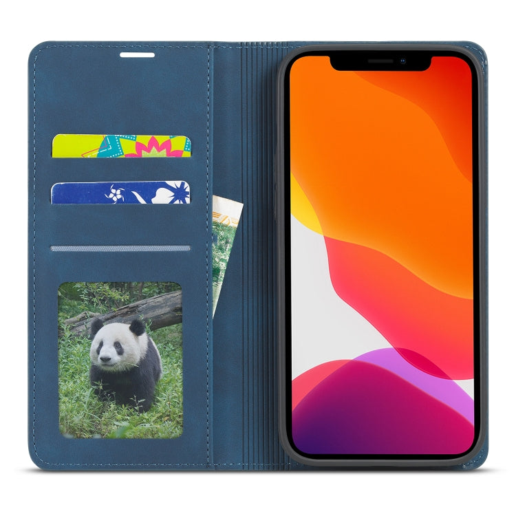 For iPhone 13 mini Forwenw Dream Series Magnetic Oil Edge Horizontal Flip Leather Case with Holder & Card Slot & Photo Frame & Wallet (Blue) - HoMEdemic™ 