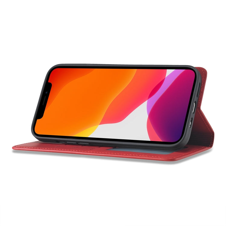For iPhone 13 mini Forwenw Dream Series Magnetic Oil Edge Horizontal Flip Leather Case with Holder & Card Slot & Photo Frame & Wallet (Red) - HoMEdemic™ 