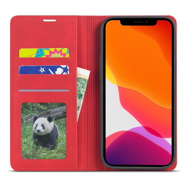 For iPhone 13 mini Forwenw Dream Series Magnetic Oil Edge Horizontal Flip Leather Case with Holder & Card Slot & Photo Frame & Wallet (Red) - HoMEdemic™ 