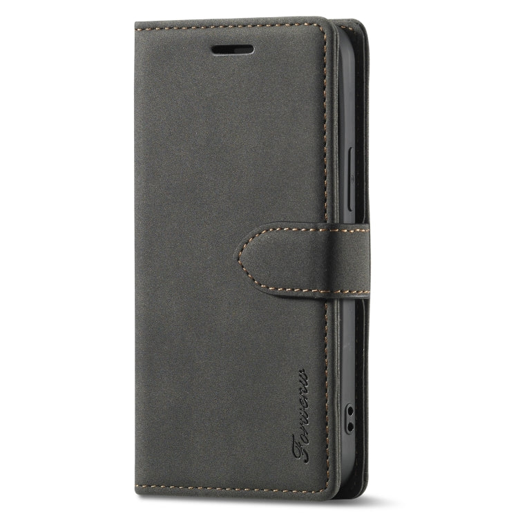 For iPhone 13 mini Forwenw F1 Series Matte Strong Magnetism Horizontal Flip Leather Case with Holder & Card Slots & Wallet & Photo Frame (Black) - HoMEdemic™ 
