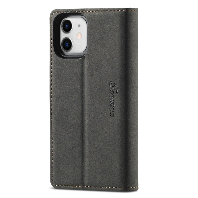For iPhone 13 mini Forwenw F1 Series Matte Strong Magnetism Horizontal Flip Leather Case with Holder & Card Slots & Wallet & Photo Frame (Black) - HoMEdemic™ 