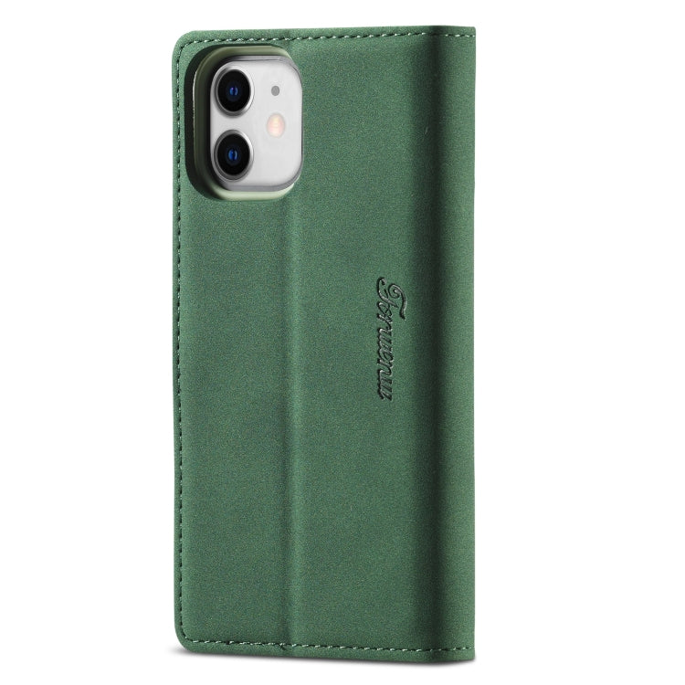 For iPhone 13 mini Forwenw F1 Series Matte Strong Magnetism Horizontal Flip Leather Case with Holder & Card Slots & Wallet & Photo Frame (Green) - HoMEdemic™ 
