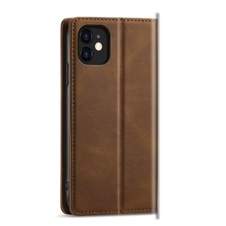 For iPhone 13 mini Forwenw F2 Series Magnetic Horizontal Flip Leather Case with Holder & Card Slots & Wallet (Brown) - HoMEdemic™ 