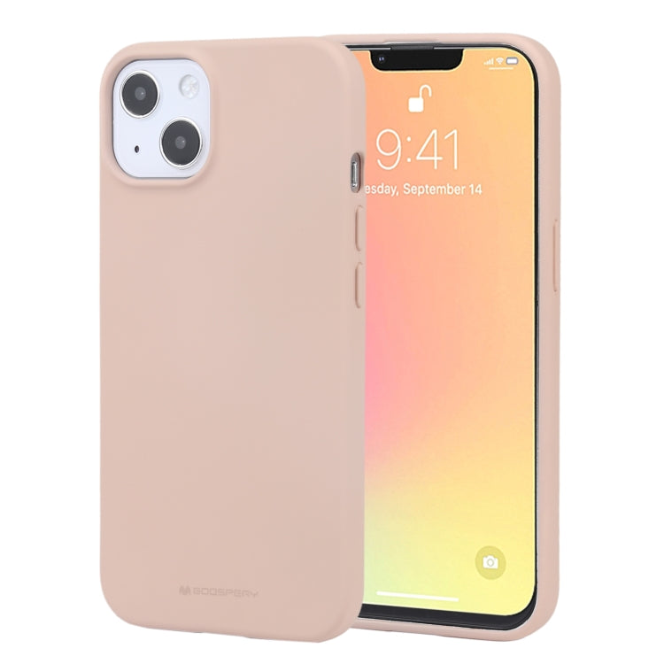 For iPhone 13 mini GOOSPERY SOFT FEELING Liquid TPU Shockproof Soft Case (Light Pink) - HoMEdemic™ 