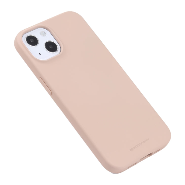 For iPhone 13 mini GOOSPERY SOFT FEELING Liquid TPU Shockproof Soft Case (Light Pink) - HoMEdemic™ 