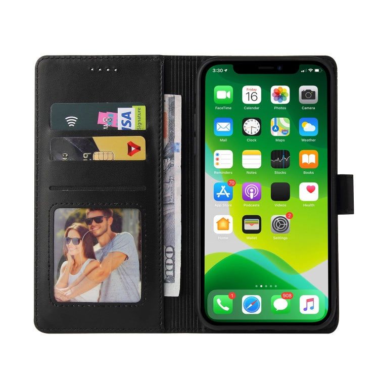 For iPhone 13 mini GQUTROBE Skin Feel Magnetic Leather Phone Case (Black) - HoMEdemic™ 