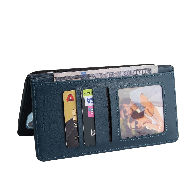 For iPhone 13 mini GQUTROBE Skin Feel Magnetic Leather Phone Case (Blue) - HoMEdemic™ 