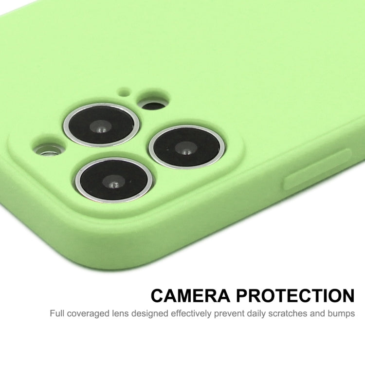 For iPhone 13 mini Hat-Prince ENKAY Liquid Silicone Shockproof Protective Case Drop Protection Cover + 9H Tempered Glass Screen Protector (Light Green) - HoMEdemic™ 