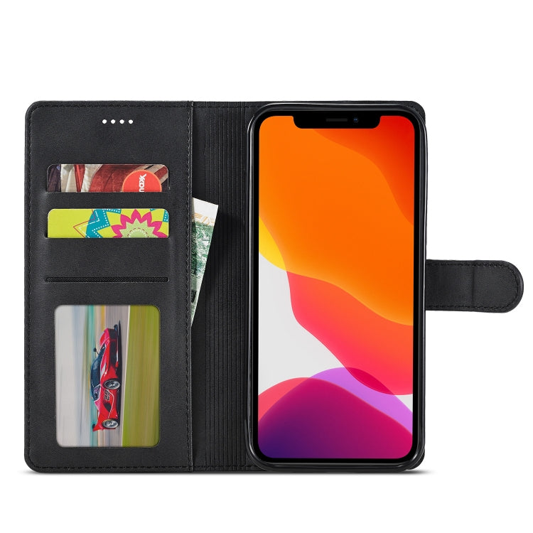 For iPhone 13 mini LC.IMEEKE Calf Texture Horizontal Flip Leather Case with Holder & Card Slots & Wallet (Black) - HoMEdemic™ 
