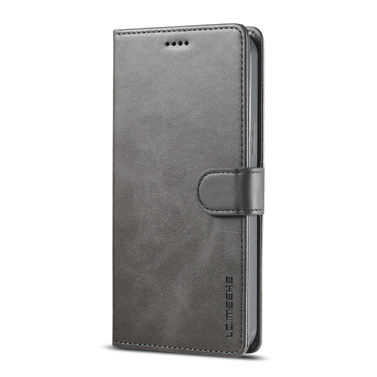 For iPhone 13 mini LC.IMEEKE Calf Texture Horizontal Flip Leather Case with Holder & Card Slots & Wallet (Grey) - HoMEdemic™ 