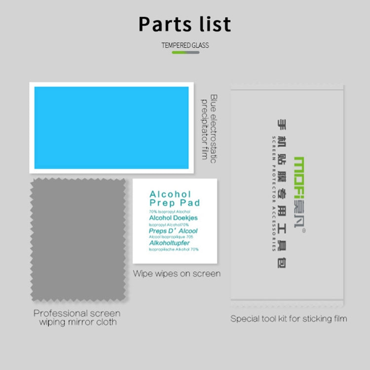 For iPhone 13 mini MOFI 9H 2.5D Full Screen Tempered Glass Film (Black) - HoMEdemic™ 