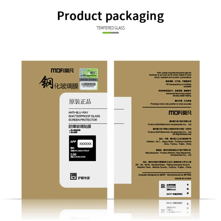 For iPhone 13 mini MOFI 9H 2.5D Full Screen Tempered Glass Film (Black) - HoMEdemic™ 