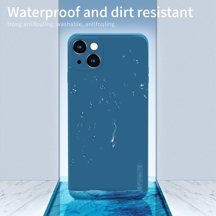 For iPhone 13 mini PINWUYO Touching Series Liquid Silicone TPU Shockproof Case (Blue) - HoMEdemic™ 