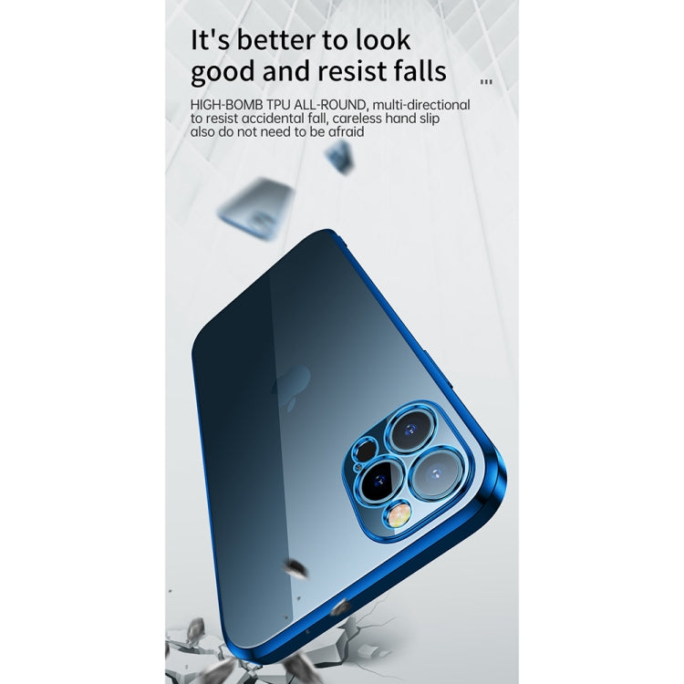For iPhone 13 mini SULADA Elastic Silicone Edge Frame + TPU All-inclusive Anti-fall Case (Blue) - HoMEdemic™ 