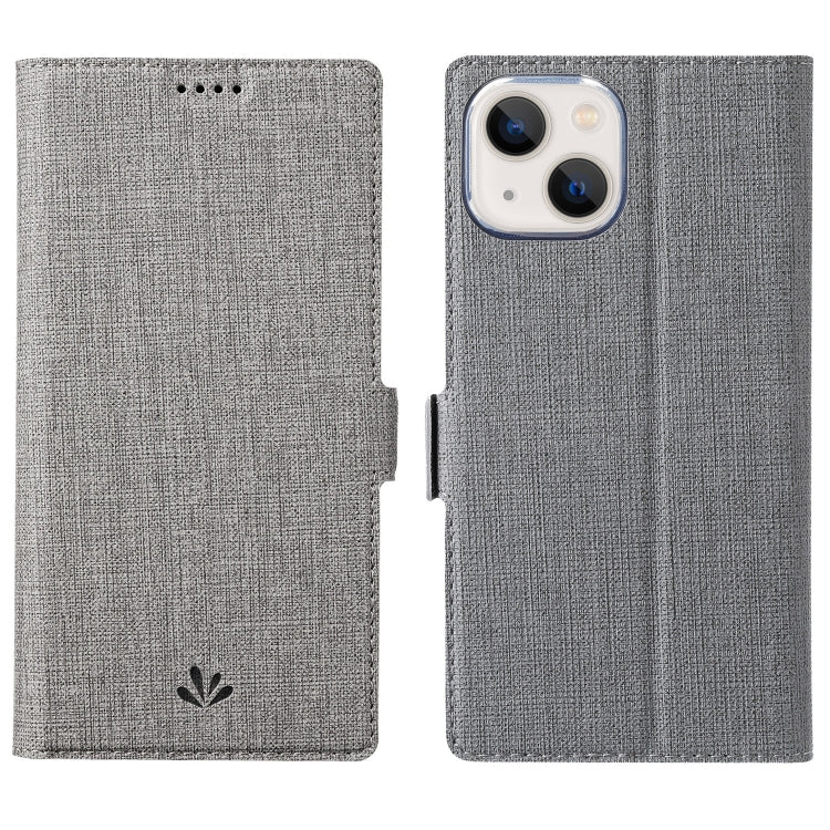 For iPhone 13 mini ViLi K Series Dual-side Buckle Magsafe Leather Phone Case (Grey) - HoMEdemic™ 