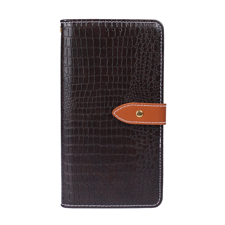 For iPhone 13 mini idewei Crocodile Texture Horizontal Flip Leather Case with Holder & Card Slots & Wallet (Dark Brown) - HoMEdemic™ 