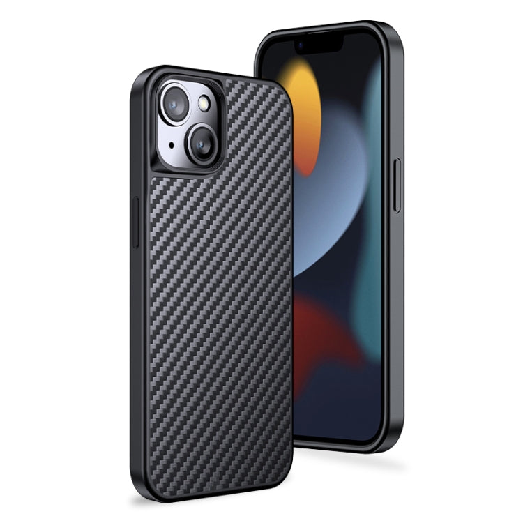 For iPhone 13 wlons Magsafe Carbon Fiber Kevlar TPU Phone Case(Black) - HoMEdemic™ 