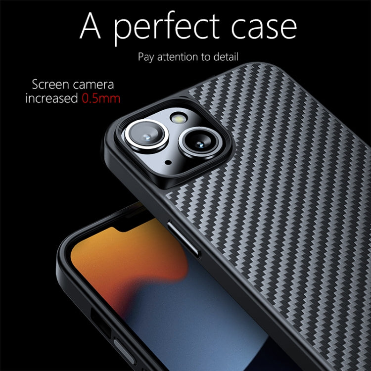 For iPhone 13 wlons Magsafe Carbon Fiber Kevlar TPU Phone Case(Black) - HoMEdemic™ 