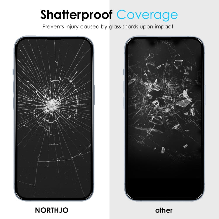 For iPhone 14 / 13 Pro / 13 NORTHJO A++ 28 Degree Privacy Full Glue Silk Printing Tempered Glass Film - HoMEdemic™ 