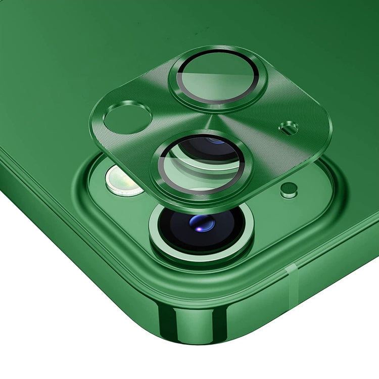 For iPhone 14 / 14 Plus ENKAY Aluminium Alloy Tempered Glass Lens Cover Film (Dark Green) - HoMEdemic™ 