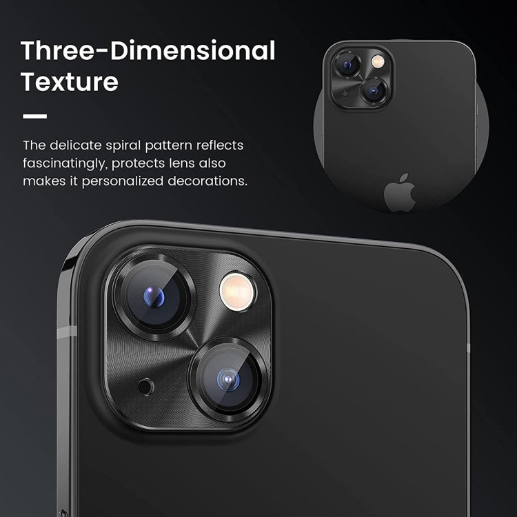 For iPhone 14 / 14 Plus ENKAY Aluminium Alloy Tempered Glass Lens Cover Film(Gold) - HoMEdemic™ 