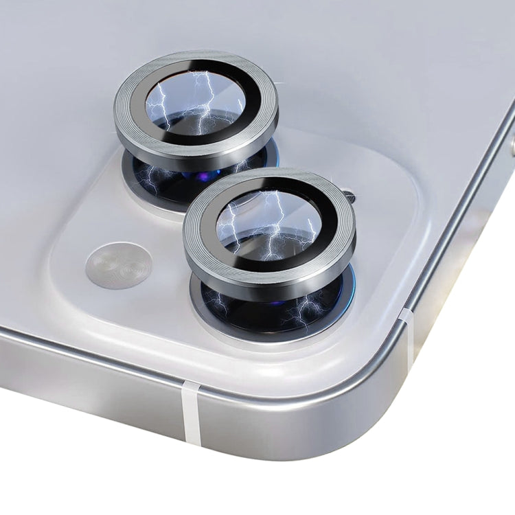 For iPhone 14 / 14 Plus NORTHJO Camera Lens Protector Tempered Glass CD Vein Metal Ring Film(Silver) - HoMEdemic™ 