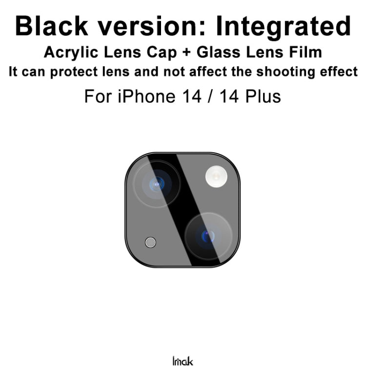 For iPhone 14  / 14 Plus imak High Definition Integrated Glass Lens Film Black Version - HoMEdemic™ 