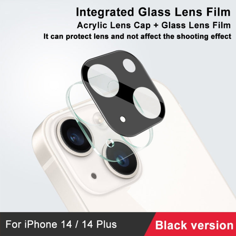 For iPhone 14  / 14 Plus imak High Definition Integrated Glass Lens Film Black Version - HoMEdemic™ 