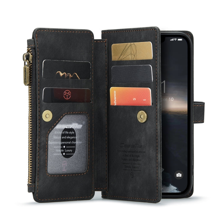 For iPhone 14 CaseMe C30 Multifunctional Phone Leather Case (Black) - HoMEdemic™ 