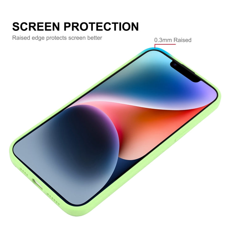 For iPhone 14 ENKAY Liquid Silicone Shockproof Soft Phone Case(Dark Green) - HoMEdemic™ 