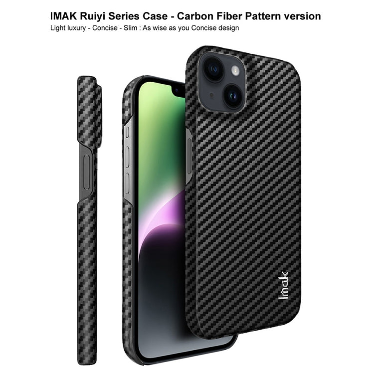 For iPhone 14 IMAK Ruiyi Series Carbon Fiber PU + PC Phone Case - HoMEdemic™ 