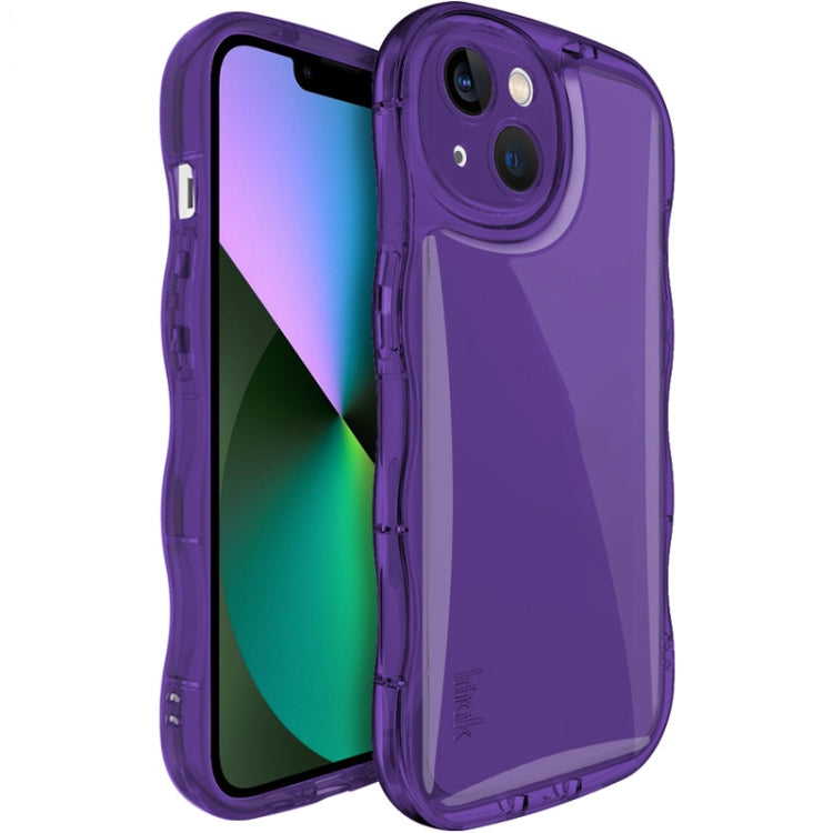For iPhone 14 IMAK Wave Bubble Soft Shockproof Phone Case(Purple) - HoMEdemic™ 