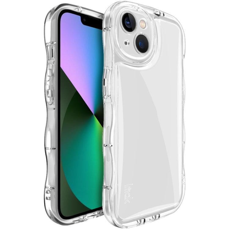 For iPhone 14 IMAK Wave Bubble Soft Shockproof Phone Case(Transparent) - HoMEdemic™ 
