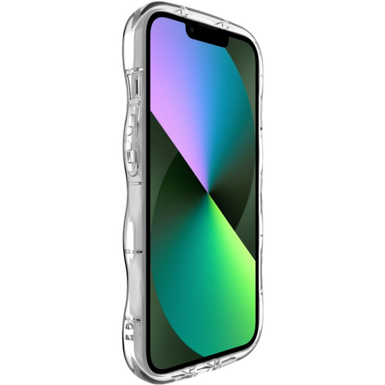 For iPhone 14 IMAK Wave Bubble Soft Shockproof Phone Case(Transparent) - HoMEdemic™ 