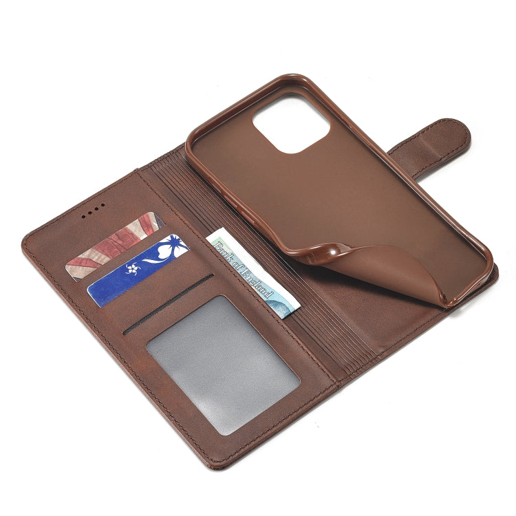 For iPhone 14 LC.IMEEKE Calf Texture Horizontal Flip Leather Case (Brown) - HoMEdemic™ 