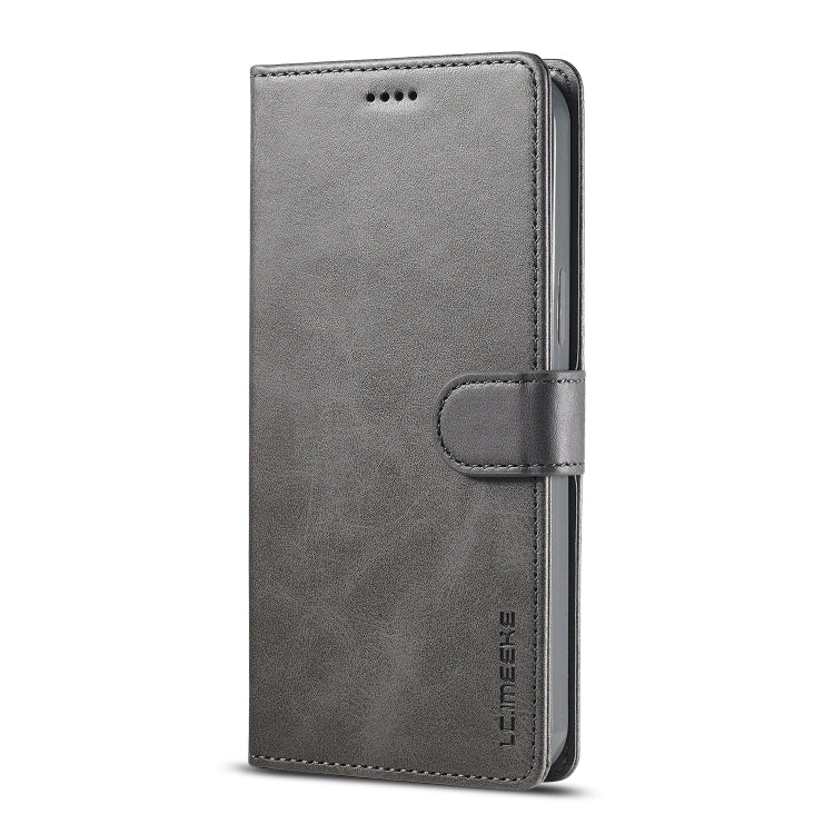 For iPhone 14 LC.IMEEKE Calf Texture Horizontal Flip Leather Case (Grey) - HoMEdemic™ 