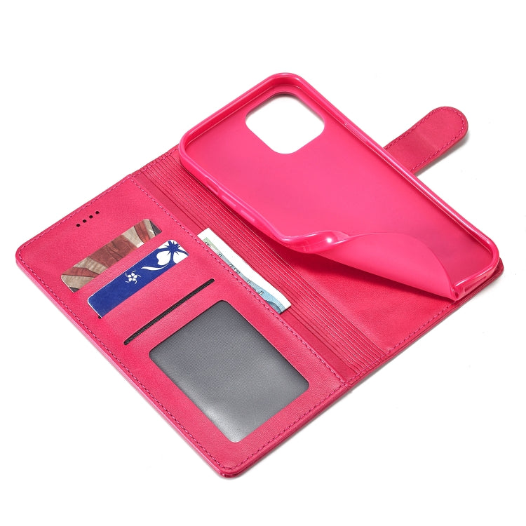 For iPhone 14 LC.IMEEKE Calf Texture Horizontal Flip Leather Case (Red) - HoMEdemic™ 