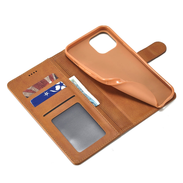 For iPhone 14 LC.IMEEKE Calf Texture Horizontal Flip Leather Case (Yellow) - HoMEdemic™ 