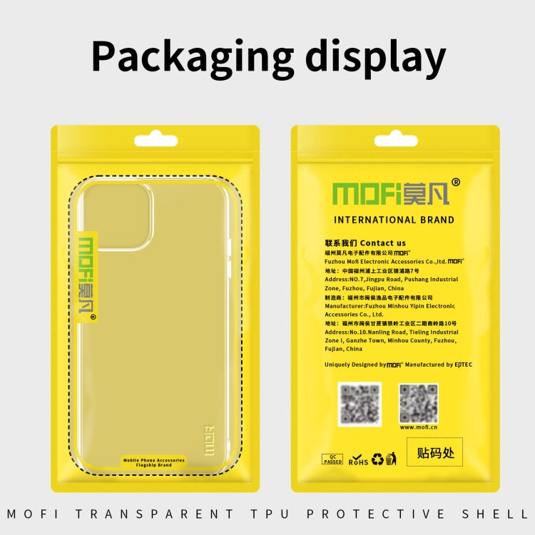For iPhone 14 MOFI Ming Series Ultra-thin TPU Phone Case (Transparent) - HoMEdemic™ 