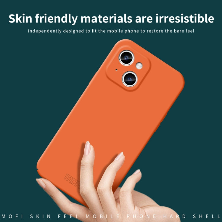 For iPhone 14 MOFI Qin Series Skin Feel All-inclusive PC Phone Case(Green) - HoMEdemic™ 