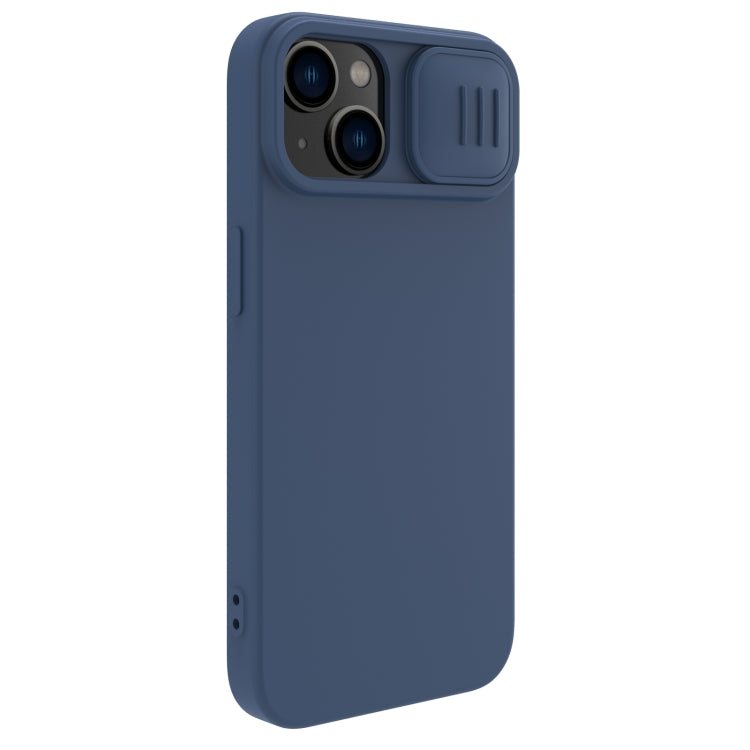 For iPhone 14 NILLKIN CamShield MagSafe Liquid Silicone Phone Case(Blue) - HoMEdemic™ 