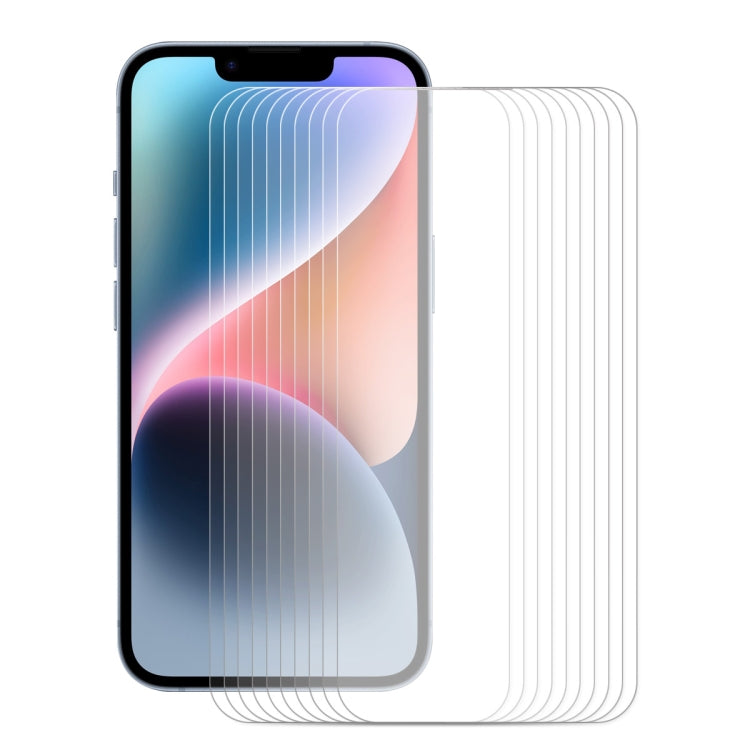 For iPhone 14 Plus / 13 Pro Max 10pcs ENKAY 0.26mm 9H 2.5D Tempered Glass Film - HoMEdemic™ 
